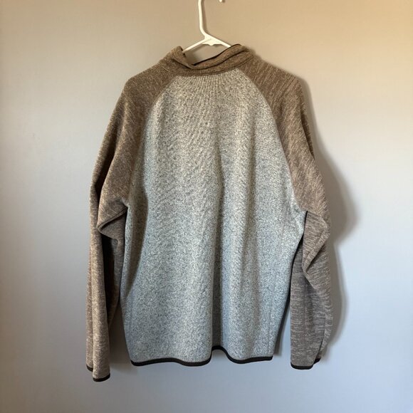 Patagonia Fleece Mens XLARGE Tan Better Sweater Jacket Pullover 1/4 Zip Top - Picture 4 of 4